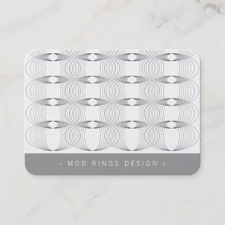 Carte De Visite Anneaux modulaires motif géométrique simple modern
