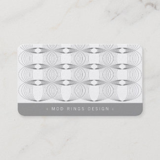 Carte De Visite Anneaux modulaires motif géométrique simple modern