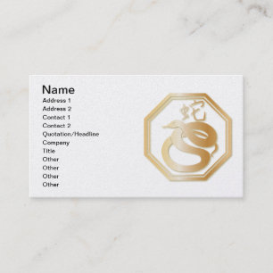 Carte De Visite Année du serpent