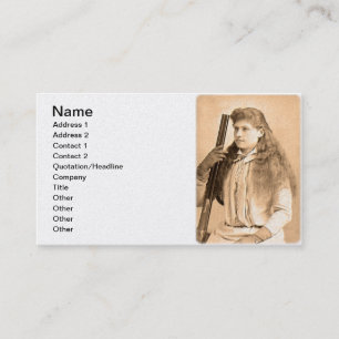 Carte De Visite Annie Oakley Portrait