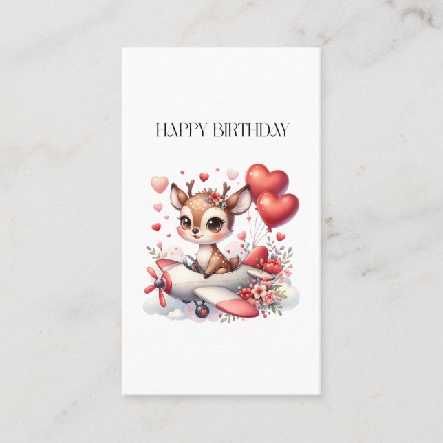 Carte De Visite Anniversaire de Deer Pilot (Devant)