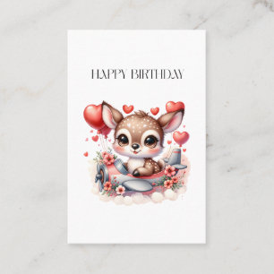 Carte De Visite Anniversaire de Deer Pilot