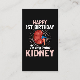 Carte De Visite Anniversaire drôle de la transplantation rénale