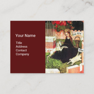 CARTE DE VISITE ANNONCE EN TANT QUE CHASSE MYSTIQUE D'UNICORN