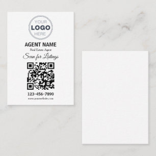 Carte De Visite Annonce immobilière minimaliste moderne numérisée
