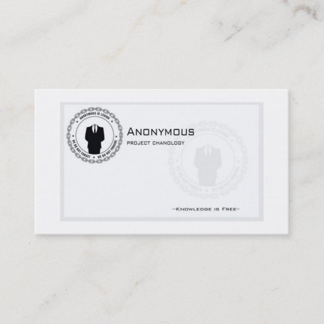 Carte De Visite Anons-affaire-carte (Devant)