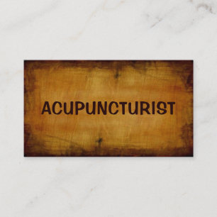 Carte de visite antique acupuncturiste