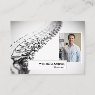 Carte De Visite Antique anatomique illustration chiropraticien pho