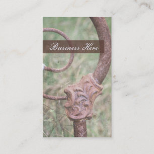 Carte De Visite Antique Concessionnaire Vintage Rousty Cadre de li