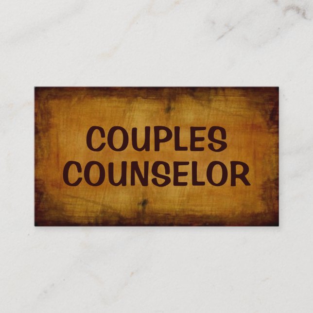 Carte de visite antique Conseiller de couples (Devant)