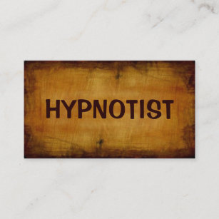 Carte de visite antique d'Hypnotist