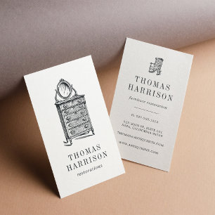 Carte De Visite Antique Dresser   Mobilier Vintage