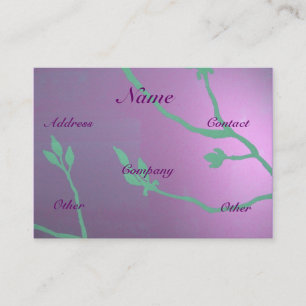 Carte De Visite Antique Lavender Delft