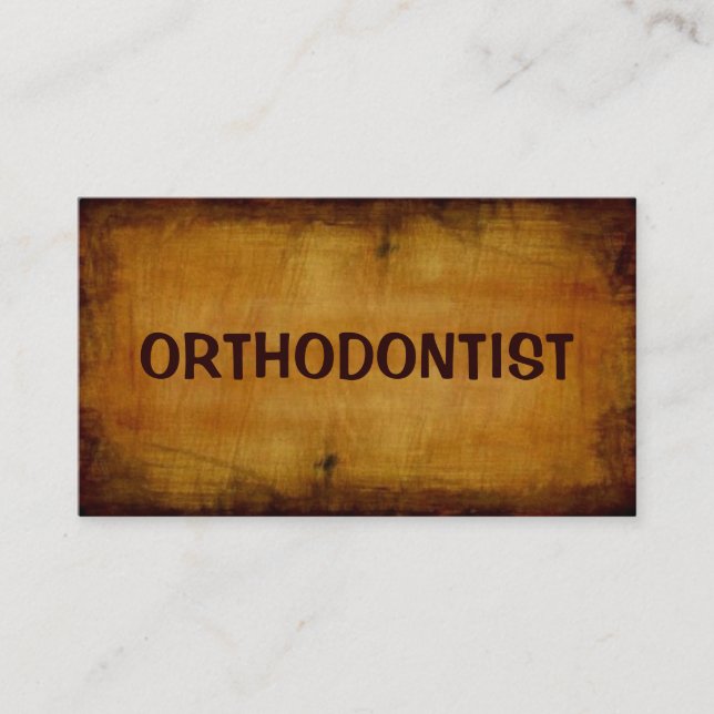 Carte de visite antique orthodontiste (Devant)