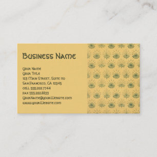 Carte De Visite Antique victorienne Fleurs Floral William Morris