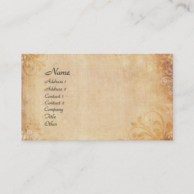 Carte De Visite Antiquité artistique (Devant)