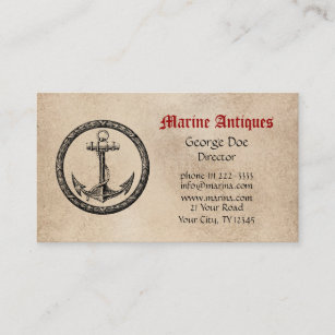 Carte De Visite Antiquités marines