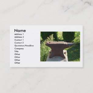 Carte De Visite Anvil