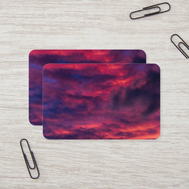 Carte De Visite août rouge (Devant/Arrière en situation)