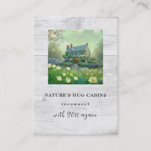 Carte De Visite *~* AP49 Fleurs de printemps rustiques Cabines Cot