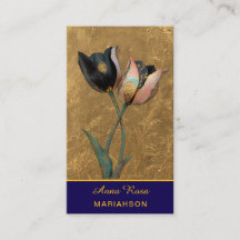 *~* AP98 Élégante Fleur Or 1 Vintage QR