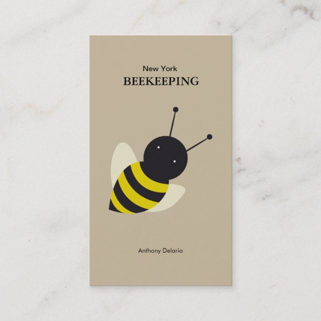 Carte De Visite apiculture d'abeille kawaii (Devant)