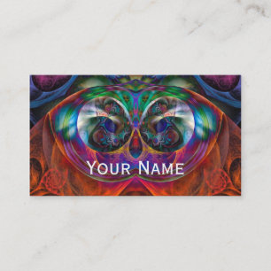 Carte De Visite Apophyse Abstraite Chouette fractale I + votre tex