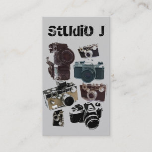 Carte De Visite appareil-photo affligé de photographie de