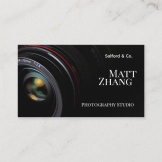 Carte De Visite Appareil photo moderne et entreprise de studio de