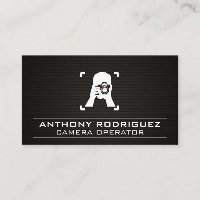 Carte De Visite Appareil photo | Photographe (Devant)