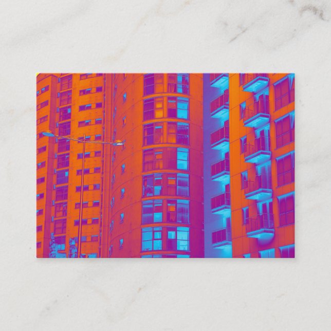 Carte De Visite Appartements psychédéliques (Devant)