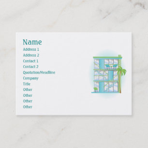 Carte De Visite Appartements Snazzy Blue Sky !