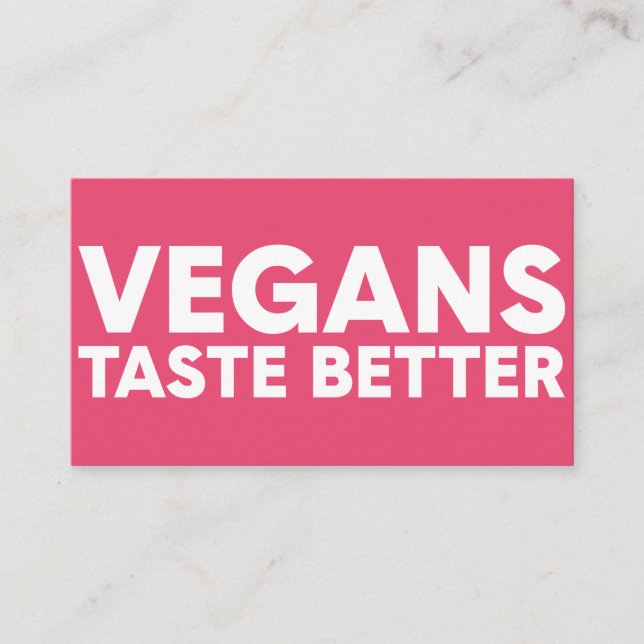 Carte De Visite Appel Vegan (Devant)