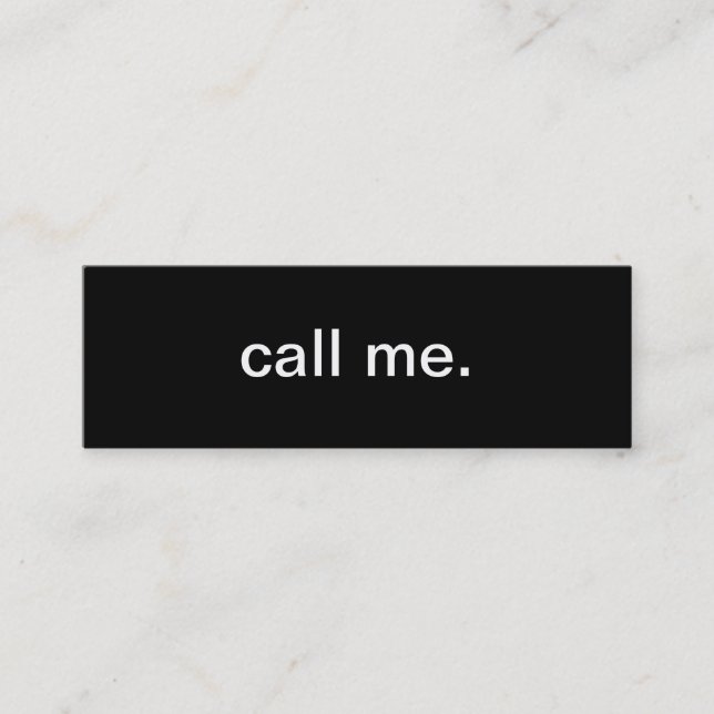 Carte de visite appelant (Devant)