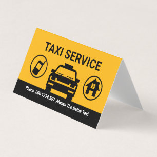 Carte De Visite Appeler un Taxi pour le Transport de Destination