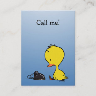 Carte De Visite Appelez-moi ! (petit canard)