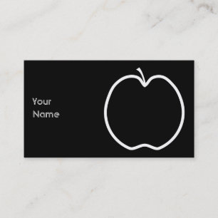Carte De Visite Apple blanc décrivent