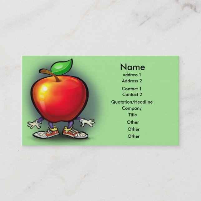 Carte De Visite Apple cardent (Devant)