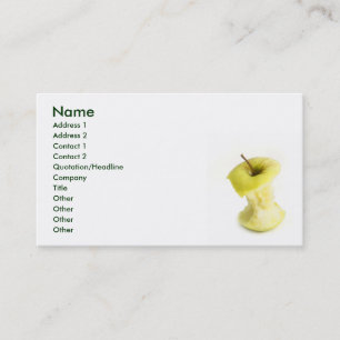 Carte De Visite Apple creusent