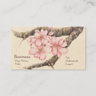 Carte De Visite Apple fleurissent branche