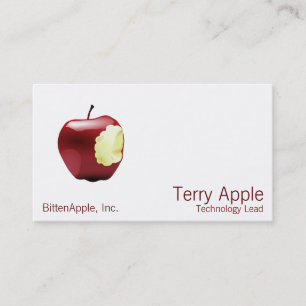 Carte De Visite Apple mordu