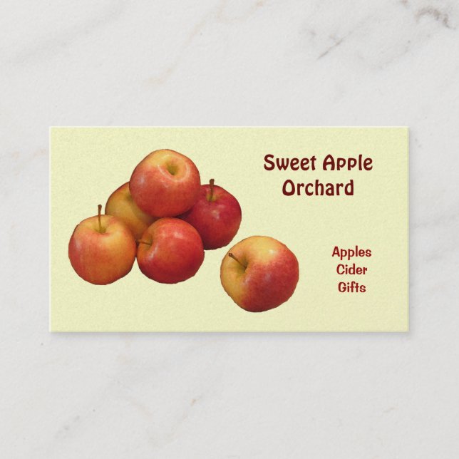 Carte De Visite Apple Orchard (Devant)