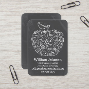 Carte de visite Apple pour enseignants