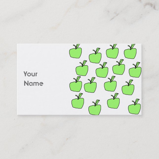 Carte De Visite Apple vert modèlent (Devant)