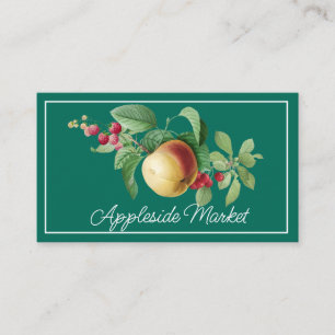 Carte de visite Apple vintage et Berry Stem