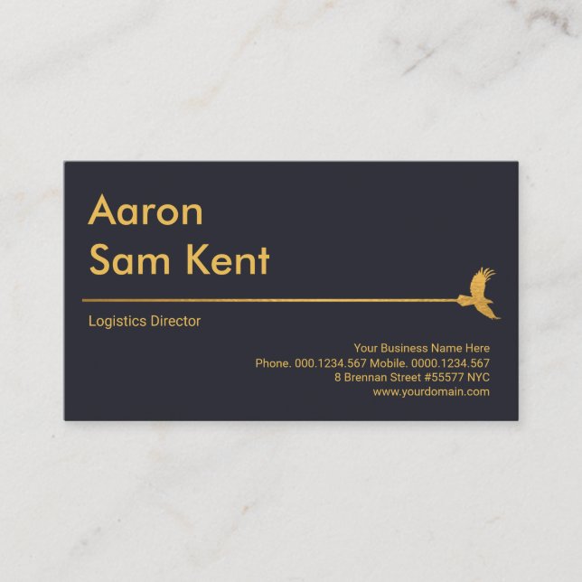 Carte De Visite Approvisionnement logistique bleu global de la lig (Devant)