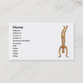 Carte De Visite Appui renversé, nom, adresse 1, adresse 2,