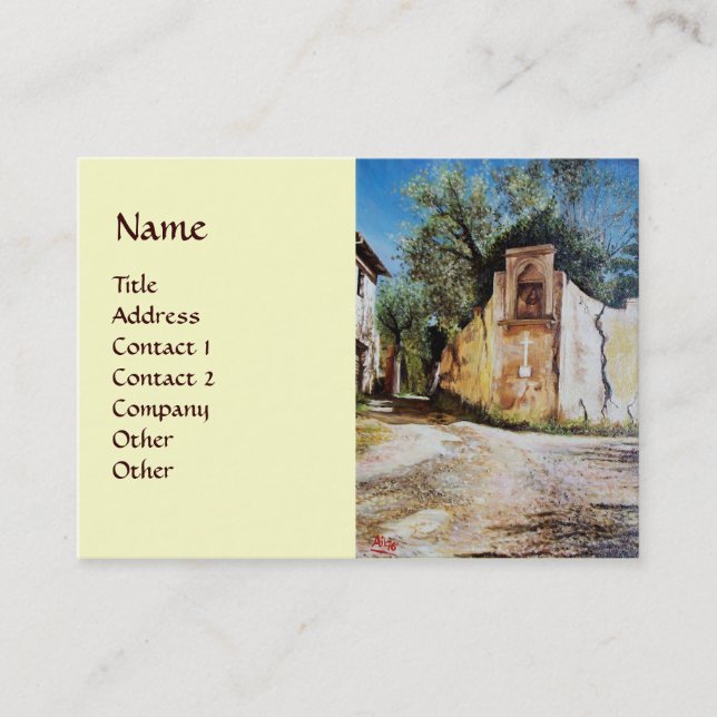 Carte De Visite APRÈS-MIDI À RIMAGGIO / Vue Toscane (Devant)