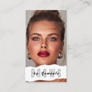 Carte De Visite Après-soin des sourcils PMU Microblading Henna Sal