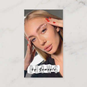Carte De Visite Après-soin des sourcils PMU Microblading Henna Sal